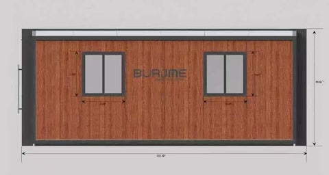 Burjme 40FT Tiny House to Live in,Portable Prefab House with 3 Bedroom,1 Full Equiped Bathroom and Kitchen,Prefabricated Container House for Adults,Foldable Mobile Home